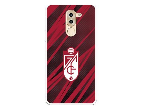 Funda para Huawei Honor 6X Oficial del Granada CF Escudo -Rojas y Negras - Licencia Oficial del Granada CF