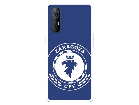 Funda para Oppo Find X2 Neo del Zaragoza CF Femenino Escudo Grande Fondo Azul - Licencia Oficial Zaragoza CF Femenino