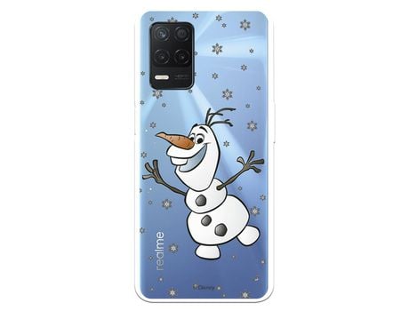 Funda para Realme 8 5G Oficial de Disney Olaf Transparente - Frozen