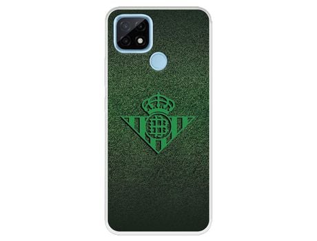 Funda para Realme C21 del Betis Escudo Verde Fondo trama - Licencia Oficial Real Betis Balompié