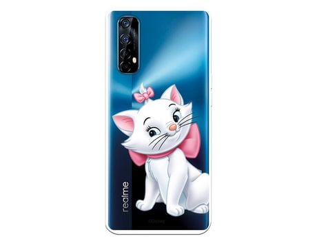 Funda para Realme 7 Oficial de Disney Marie Silueta - Los Aristogatos