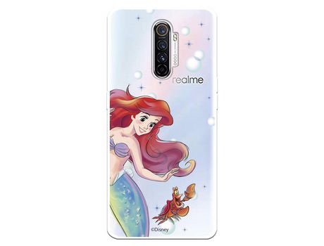 Funda para Realme X2 Pro Oficial de Disney Ariel y Sebastián Burbujas - La Sirenita