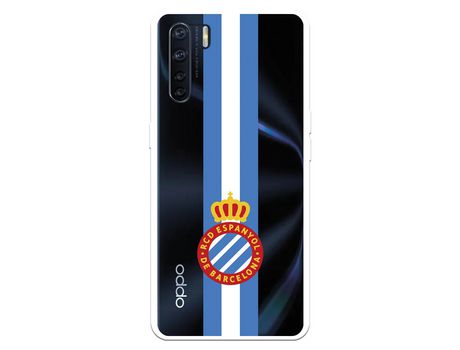 Funda para Oppo A91 del RCD Espanyol Escudo Albiceleste Escudo Albiceleste - Licencia Oficial RCD Espanyol