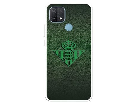 Funda para Oppo A15 del Betis Escudo Verde Fondo trama - Licencia Oficial Real Betis Balompié