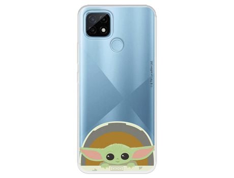 Funda para Realme C21 Oficial de Star Wars Baby Yoda Sonrisas - The Mandalorian