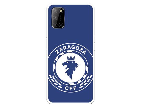 Funda para Oppo A72 del Zaragoza CF Femenino Escudo Grande Fondo Azul - Licencia Oficial Zaragoza CF Femenino