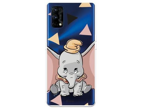 Funda para Realme 7 Pro Oficial de Disney Dumbo Silueta Transparente - Dumbo