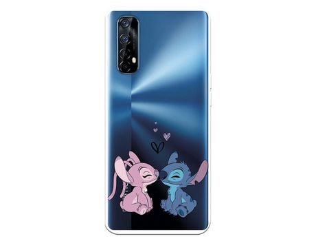 Funda para Realme 7 Oficial de Disney Angel & Stitch Beso - Lilo & Stitch