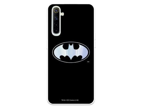 Funda para Realme 6 Oficial de DC Comics Batman Logo Transparente - DC Comics