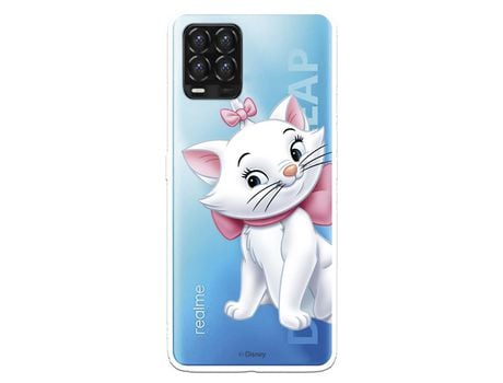 Funda para Realme 8 Oficial de Disney Marie Silueta - Los Aristogatos