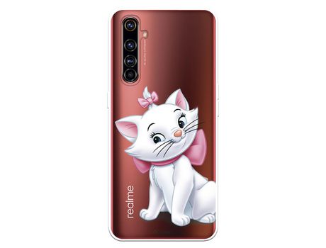 Funda para Realme X50 Pro Oficial de Disney Marie Silueta - Los Aristogatos