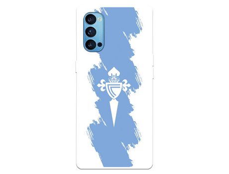 Funda para Oppo Reno4 5G del Celta Escudo Trazo Azul - Licencia Oficial RC Celta