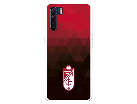 Funda para Oppo A91 del Granada CF Escudo - Fondo Rojo y Negro Escudo - Fondo Rojo y Negro - Licencia Oficial Granada CF