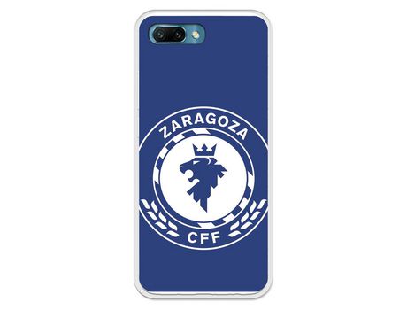 Funda para Huawei Honor 10 del Zaragoza CF Femenino Escudo Grande Fondo Azul - Licencia Oficial Zaragoza CF Femenino