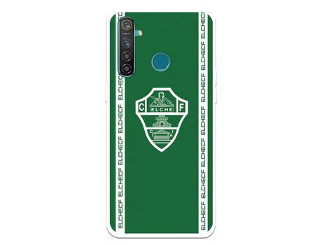 Funda para Realme 5 Pro del Elche CF Escudo Fondo Verde Escudo Fondo Verde - Licencia Oficial Elche CF