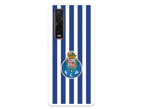 Funda para Oppo Find X2 Pro del Futebol Club Oporto Escudo Rayas - Licencia Oficial Futebol Club Oporto