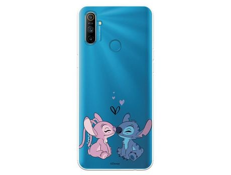 Funda para Realme C3 Oficial de Disney Angel & Stitch Beso - Lilo & Stitch