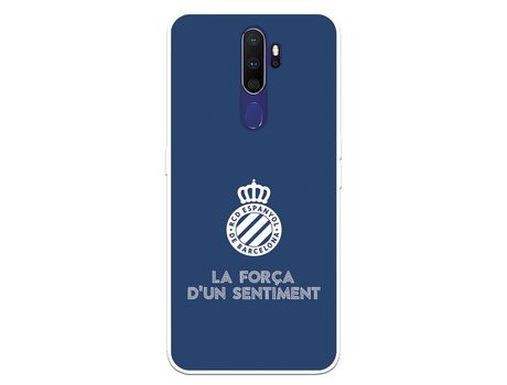 Funda para Oppo A9 2020 del RCD Espanyol Escudo Fondo Azul Escudo Fondo Azul - Licencia Oficial RCD Espanyol