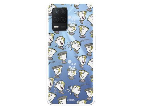 Funda para Realme 8 5G Oficial de Disney Chip Potts Siluetas - La Bella y la Bestia