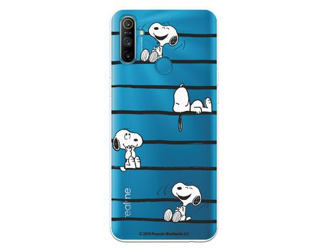 Funda para Realme C3 Oficial de Peanuts Snoopy rayas - Snoopy