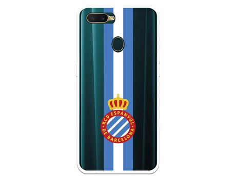 Funda para Oppo A7 del RCD Espanyol Escudo Albiceleste Escudo Albiceleste - Licencia Oficial RCD Espanyol