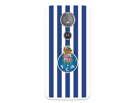 Funda para Motorola Moto E5 del Futebol Club Oporto Escudo Rayas - Licencia Oficial Futebol Club Oporto