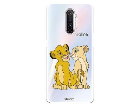 Funda para Realme X2 Pro Oficial de Disney Simba y Nala Silueta - El Rey Leon