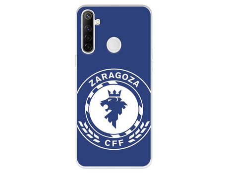 Funda para Realme 6i del Zaragoza CF Femenino Escudo Grande Fondo Azul - Licencia Oficial Zaragoza CF Femenino