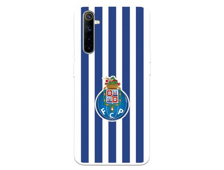 Funda para Realme 6 del Futebol Club Oporto Escudo Rayas - Licencia Oficial Futebol Club Oporto