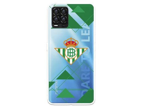 Funda para Realme 8 del Betis Escudo Fondo transparente - Licencia Oficial Real Betis Balompié