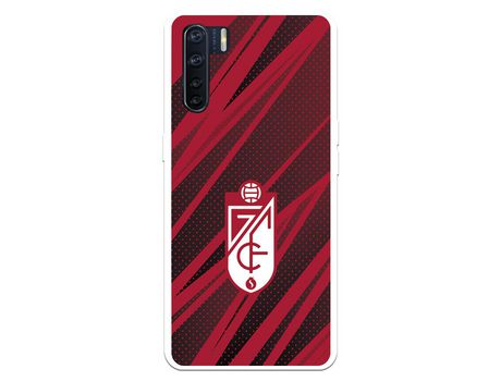 Funda para Oppo A91 del Granada CF Escudo -Rojas y Negras Escudo -Rojas y Negras - Licencia Oficial Granada CF