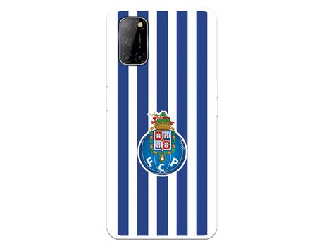 Funda para Oppo A72 del Futebol Club Oporto Escudo Rayas - Licencia Oficial Futebol Club Oporto