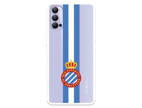 Funda para Oppo Reno4 Pro 5G del RCD Espanyol Escudo Albiceleste Escudo Albiceleste - Licencia Oficial RCD Espanyol