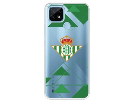 Funda para Realme C21 del Betis Escudo Fondo transparente - Licencia Oficial Real Betis Balompié