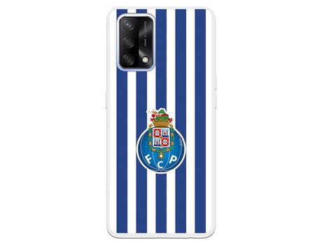 Funda para Oppo A74 4G del Futebol Club Oporto Escudo Rayas - Licencia Oficial Futebol Club Oporto