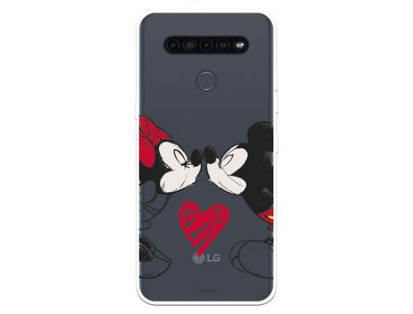 Funda para LG K41s Oficial de Disney Mickey y Minnie Beso - Clássicos Disney