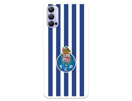 Funda para Oppo Reno4 Pro 5G del Futebol Club Oporto Escudo Rayas - Licencia Oficial Futebol Club Oporto