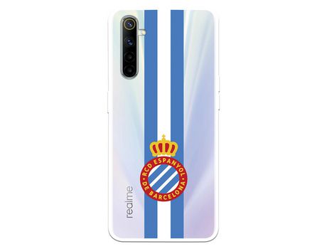 Funda para Realme 6 del RCD Espanyol Escudo Albiceleste Escudo Albiceleste - Licencia Oficial RCD Espanyol