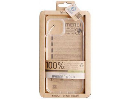 Funda para iPhone 14 Plus MUVIT MFC Recycletek Transparente