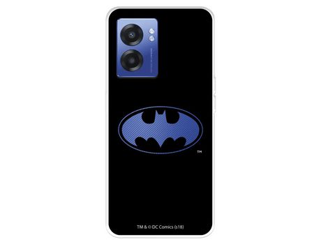 Funda Para Realme Narzo 50 5G Oficial De Dc Comics Batman Logo Transparente - Dc Comics