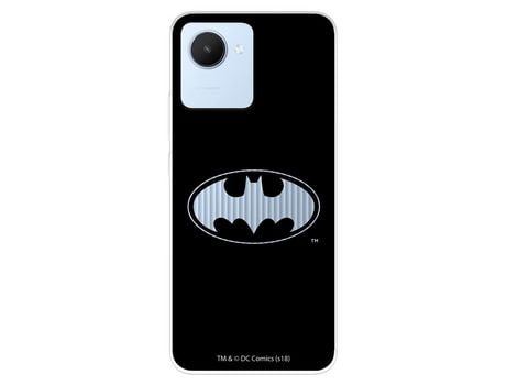 Funda Para Realme C30 Oficial De Dc Comics Batman Logo Transparente - Dc Comics