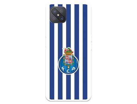 Funda Para Oppo A92S Del Fútbol Club Oporto Escudo Rayas - Licencia Oficial Fútbol Club Oporto