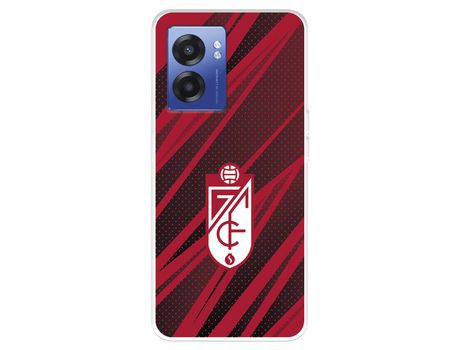 Funda Para Realme Narzo 50 5G Del Granada Cf Escudo - Líneas Rojas Y Negras - Licencia Oficial Granada Cf