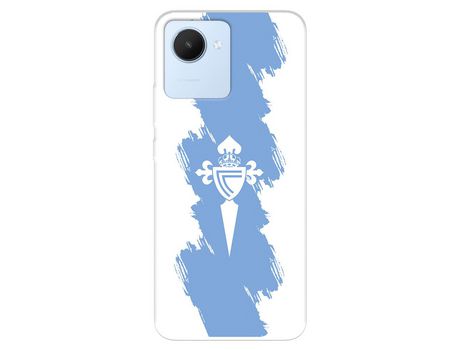 Funda Para Realme C30 Del Rc Celta Escudo Trazo Azul - Licencia Oficial Rc Celta