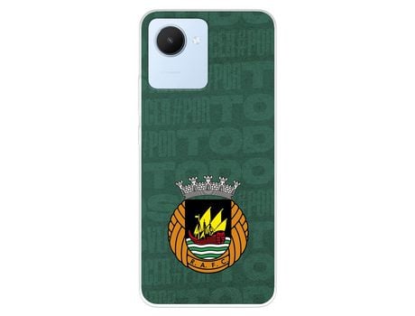 Funda Para Realme C30 Del Rio Ave Fc Escudo Fondo Verde - Licencia Oficial Rio Ave Fc