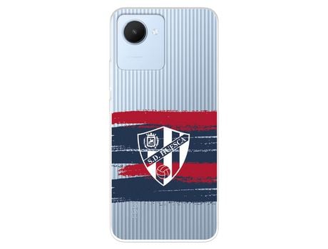 Funda Para Realme C30 Del Sd Huesca Rayas Transparente - Licencia Oficial Sd Huesca