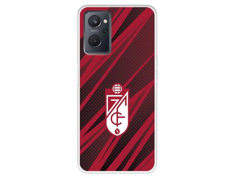 Funda Para Oppo A76 Del Escudo - Líneas Rojas Y Negras - Licencia Oficial Granada Cf