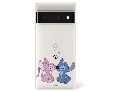 Funda Para Google Pixel 6 Pro Oficial De Disney Angel & Stitch Beso - Lilo & Stitch