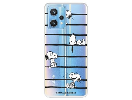 Funda Para Realme 9 Pro+ Oficial De Peanuts Snoopy Rayas - Snoopy