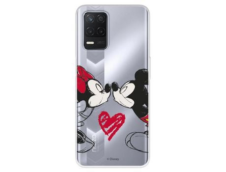 Funda Para Realme Narzo 30 5G Oficial De Disney Mickey Y Minnie Beso - Clásicos Disney